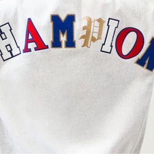 Champion Reverse Weave Old English Spellout Sweatshirt Medium